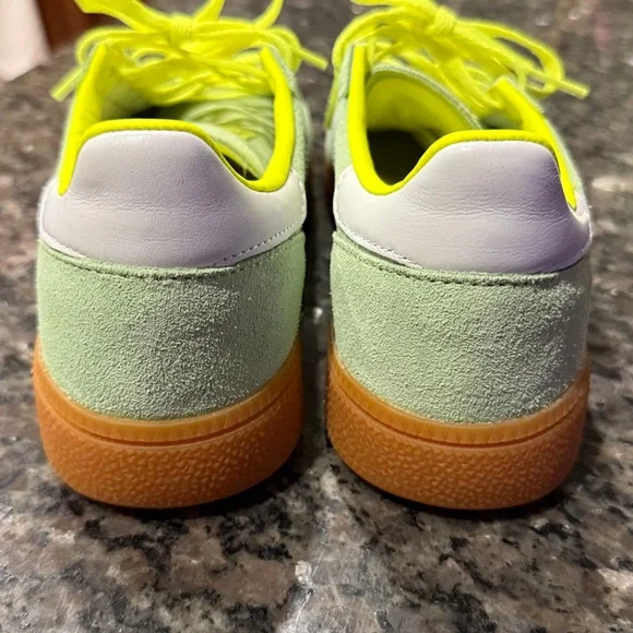 New adidas Handball Spezial Green Neon Yellow Suede - Picture 8 of 12